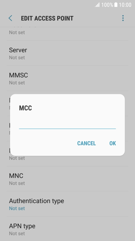 Key in 234 and press OK.