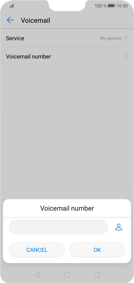 Key in +447953222222 and press OK.