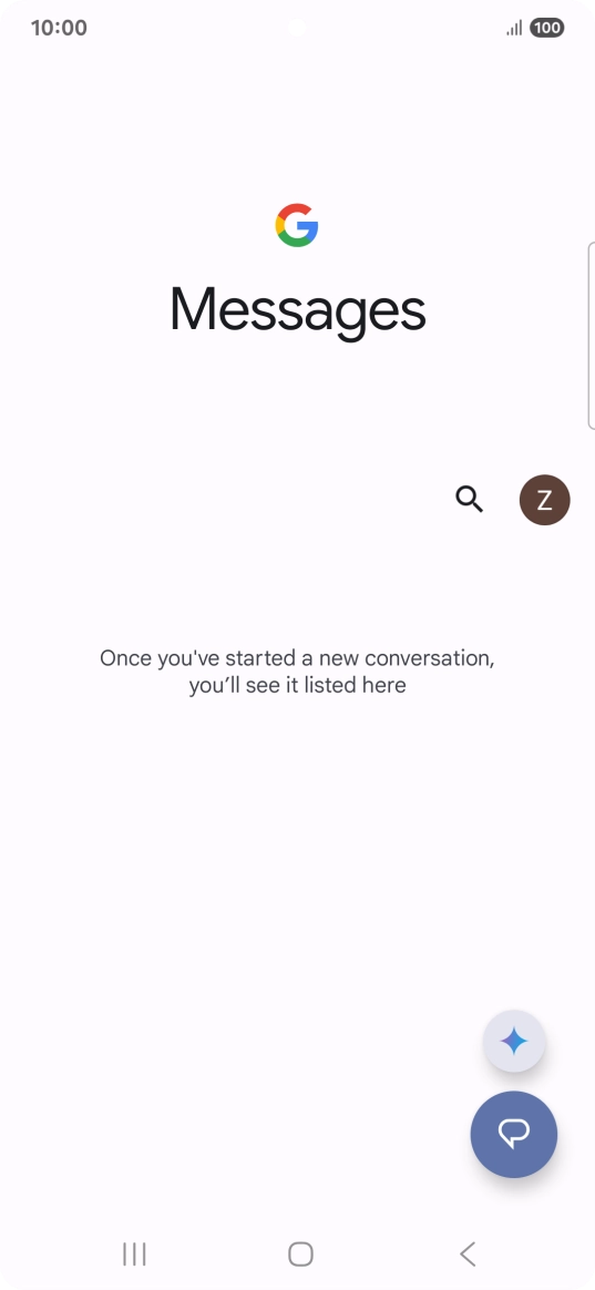 Press the profile icon.