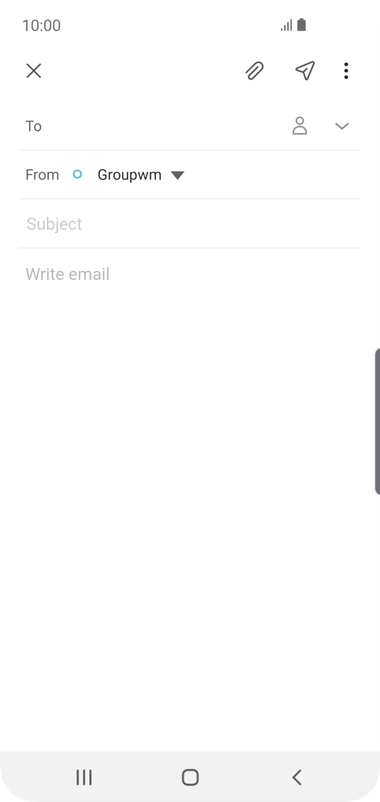 Press To and key in the first letters of the recipient's name.