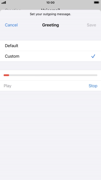 Press Stop to stop recording.