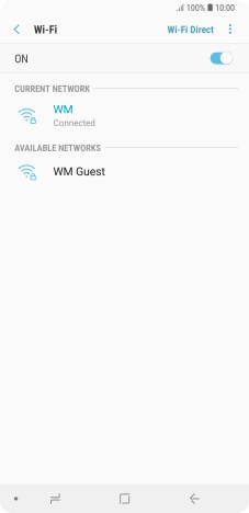 Press the menu icon.