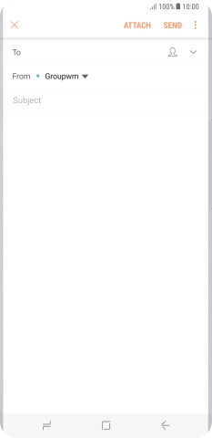 Press the search field and key in the first letters of the recipient's name.