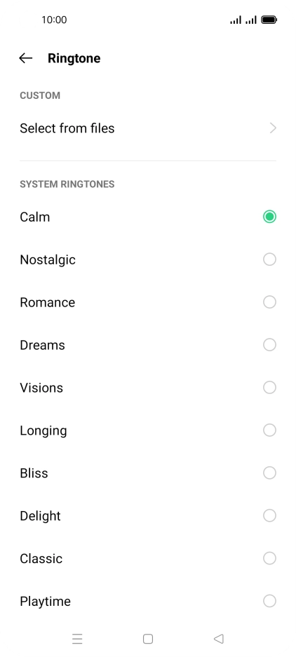 Press Select from files.