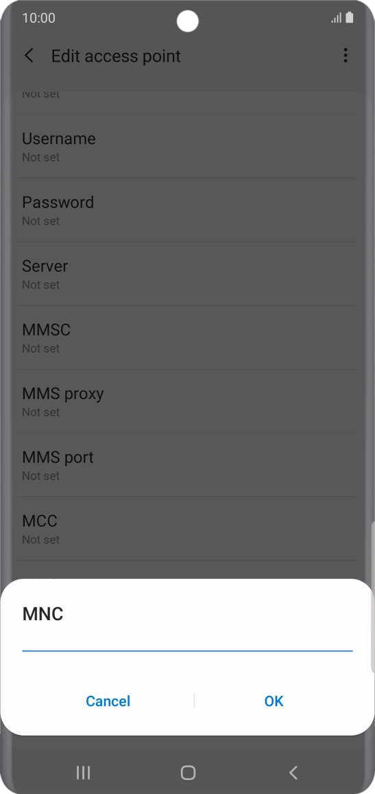 Key in 33 and press OK.