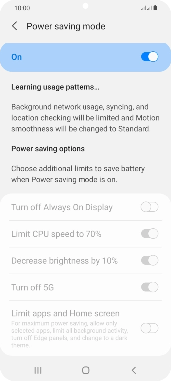Press the Home key to return to the home screen.
