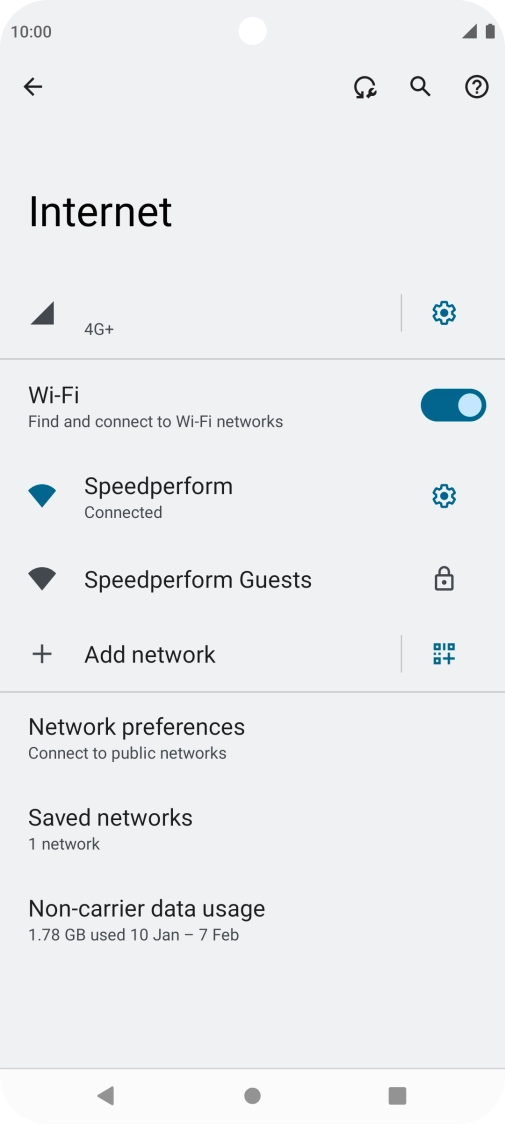 Press the Home key to return to the home screen.