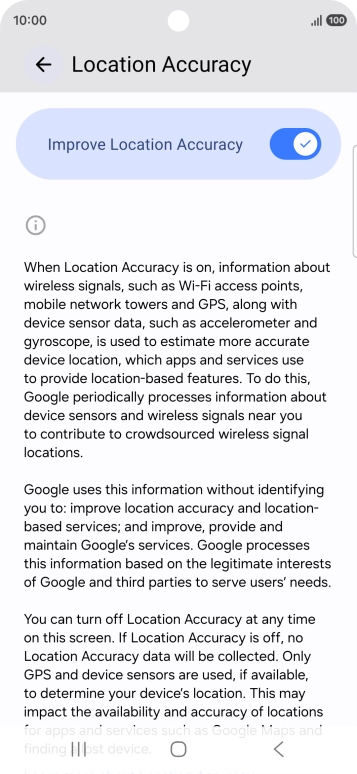 If you press the indicator next to 