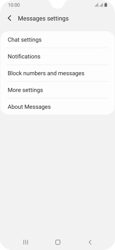 Press More settings.