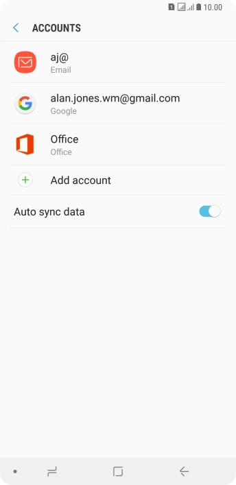 Press the Home key to return to the home screen.