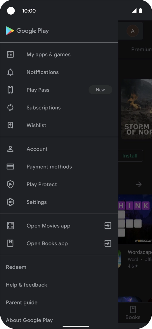 Press My apps & games.