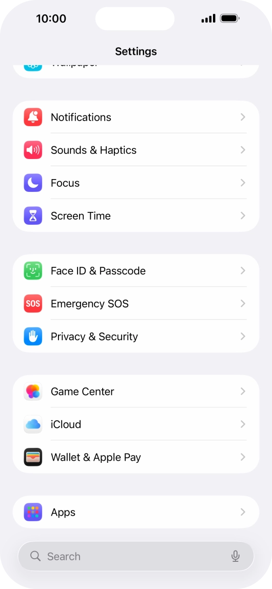 Press Privacy & Security.
