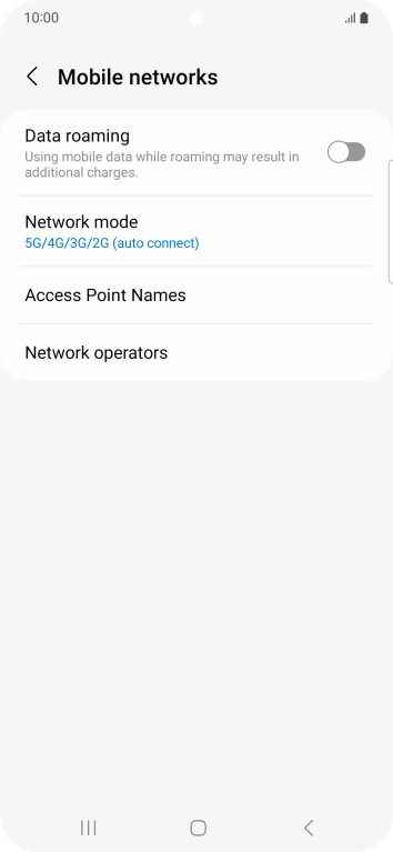 Press Access Point Names.