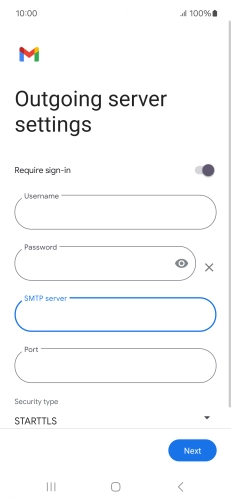 Press the field below 