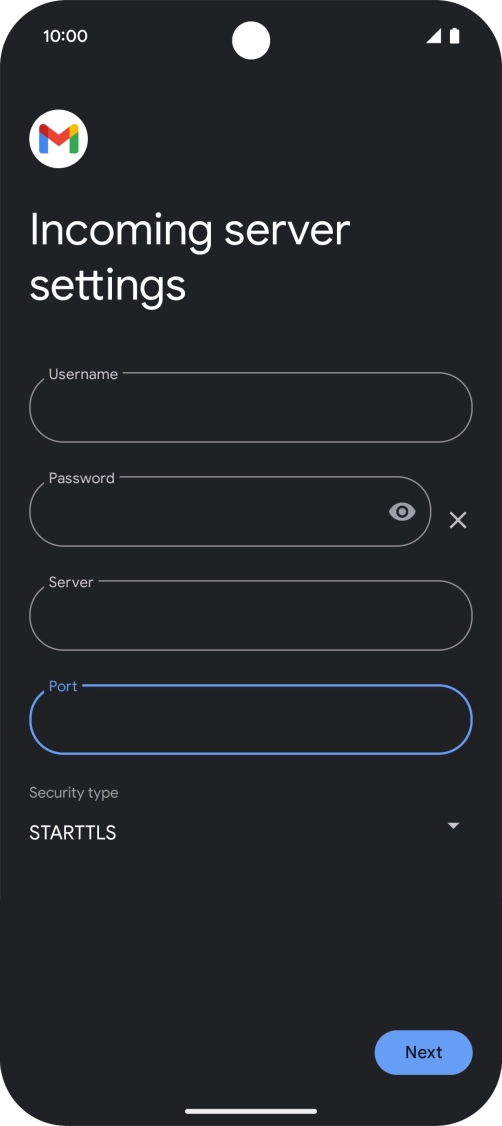 Press the drop down list below 