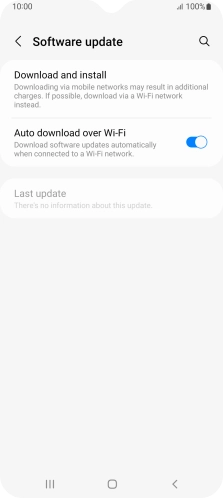 Press Download and install. If a new software version is available, it's displayed. Follow the instructions on the screen to update the phone software.