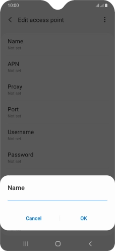 Key in EE MMS and press OK.