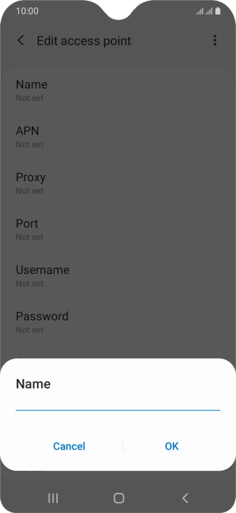 Key in EE MMS and press OK.
