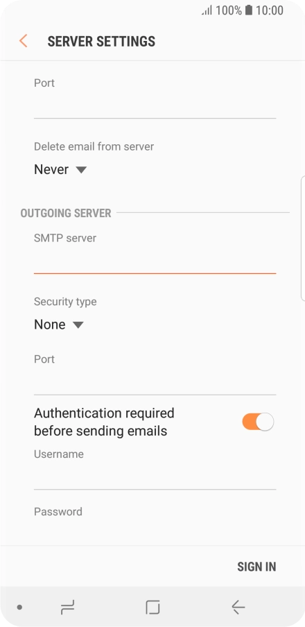 Press the drop down list below 