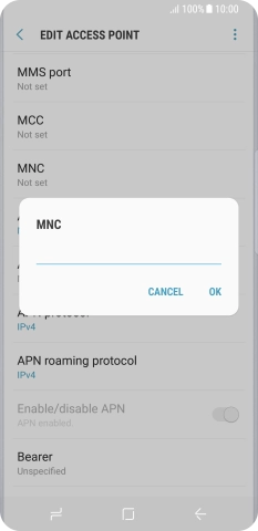 Key in 33 and press OK.