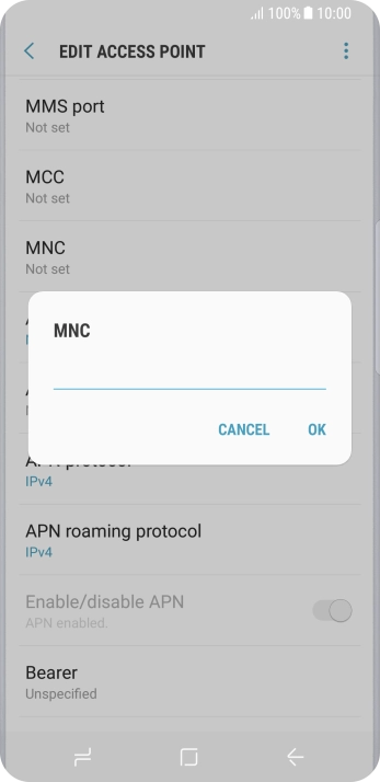 Key in 33 and press OK.