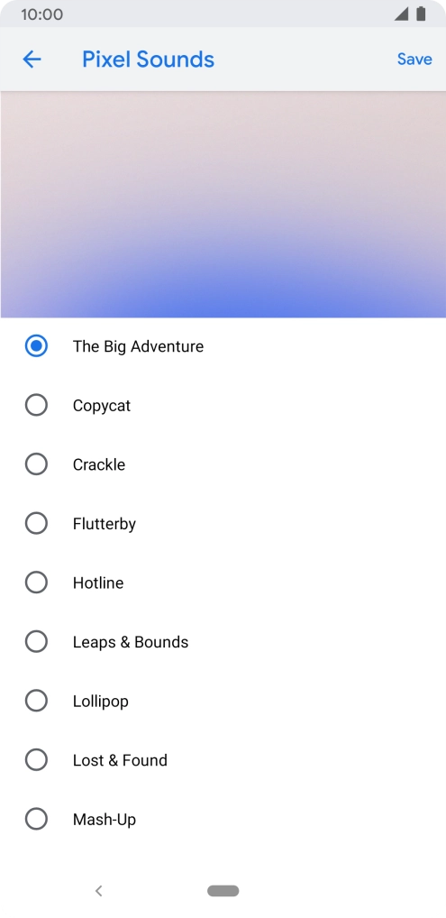 Press the required ring tones to hear them.