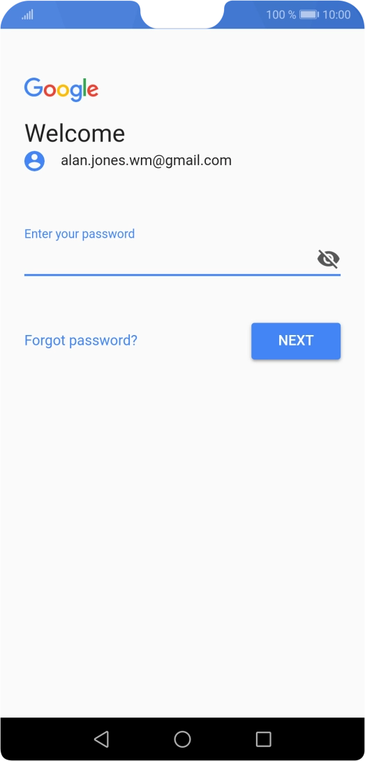 Press the field below 