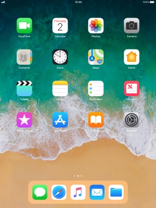 When your tablet is turned on, you can always see the battery power level. The larger the coloured section of the battery icon, the more remaining battery power.