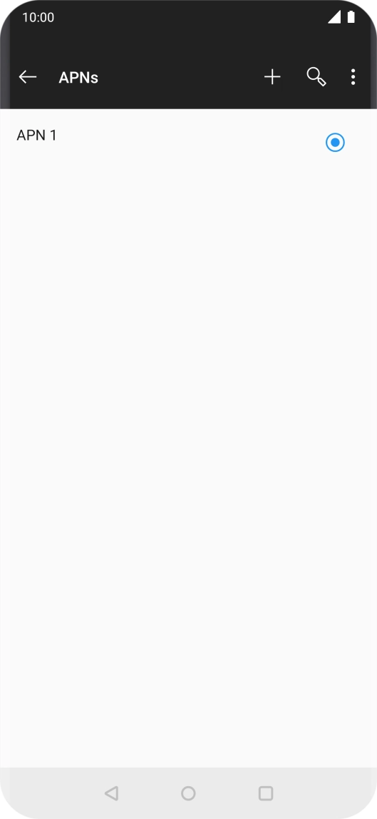 Press the new data connection icon.