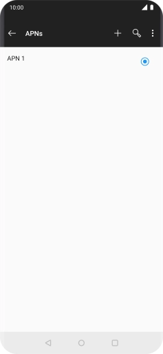Press the new data connection icon.