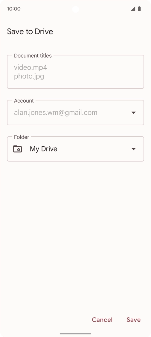 Press the field below 