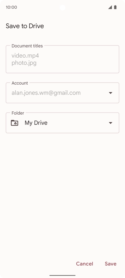 Press the field below 