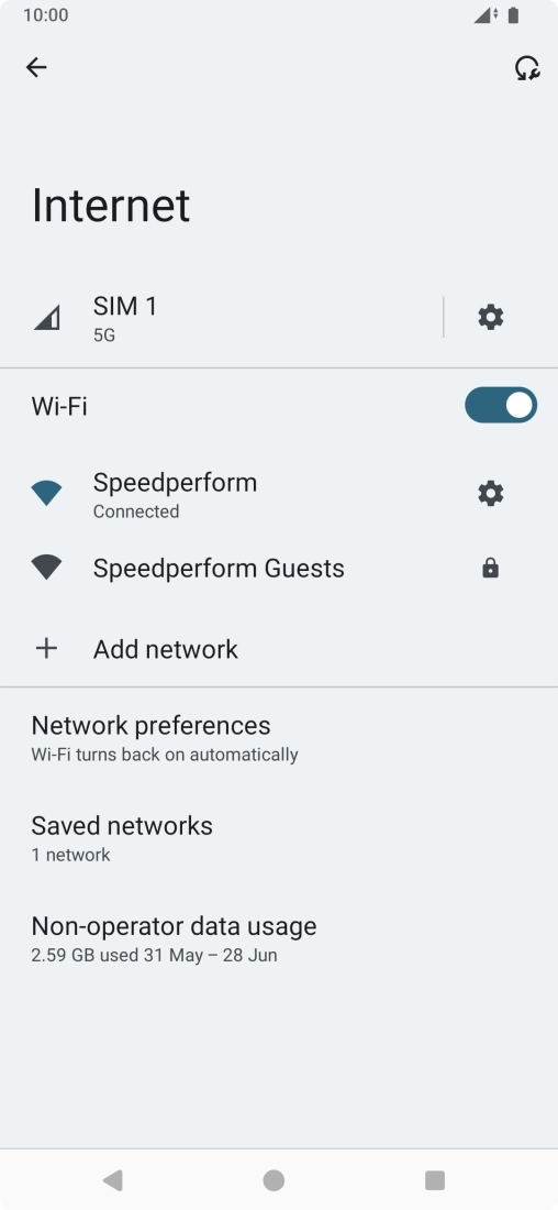 Press the Home key to return to the home screen.