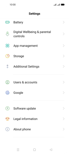 Press Users & accounts.
