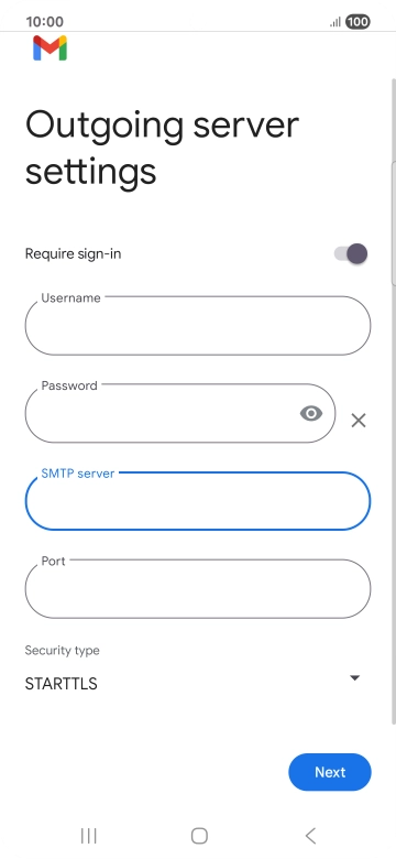 Press the field below 