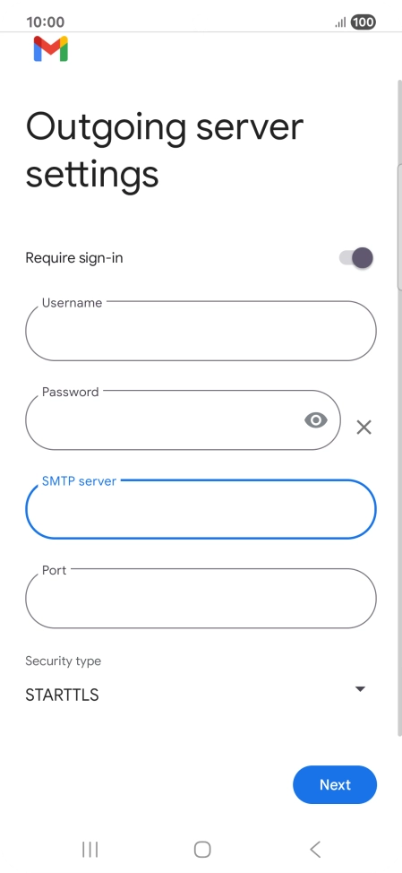 Press the field below 