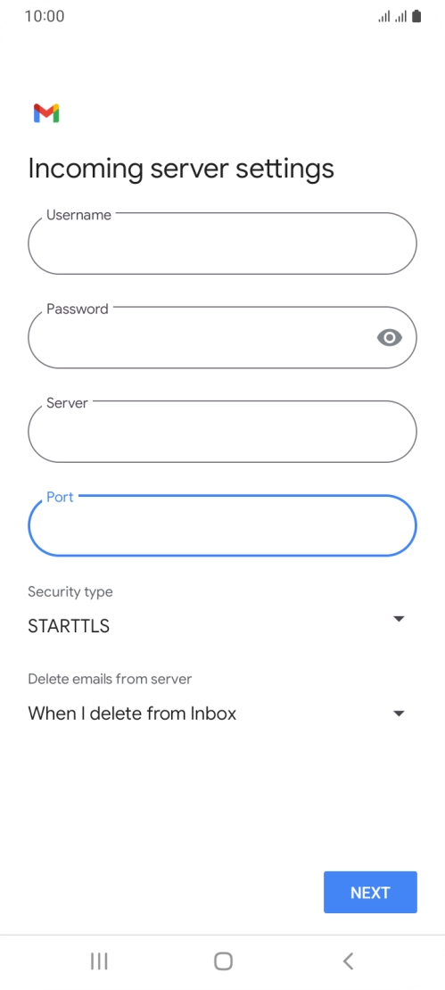 Press the drop down list below 