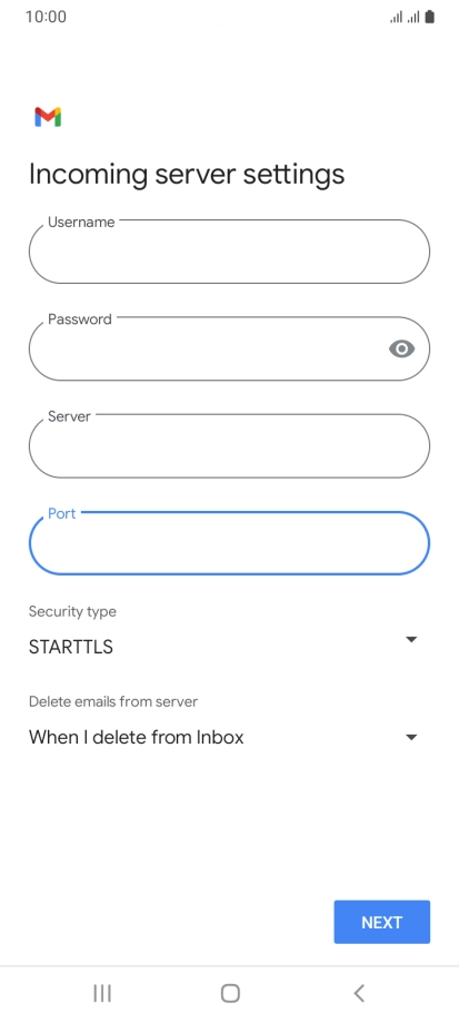Press the drop down list below 