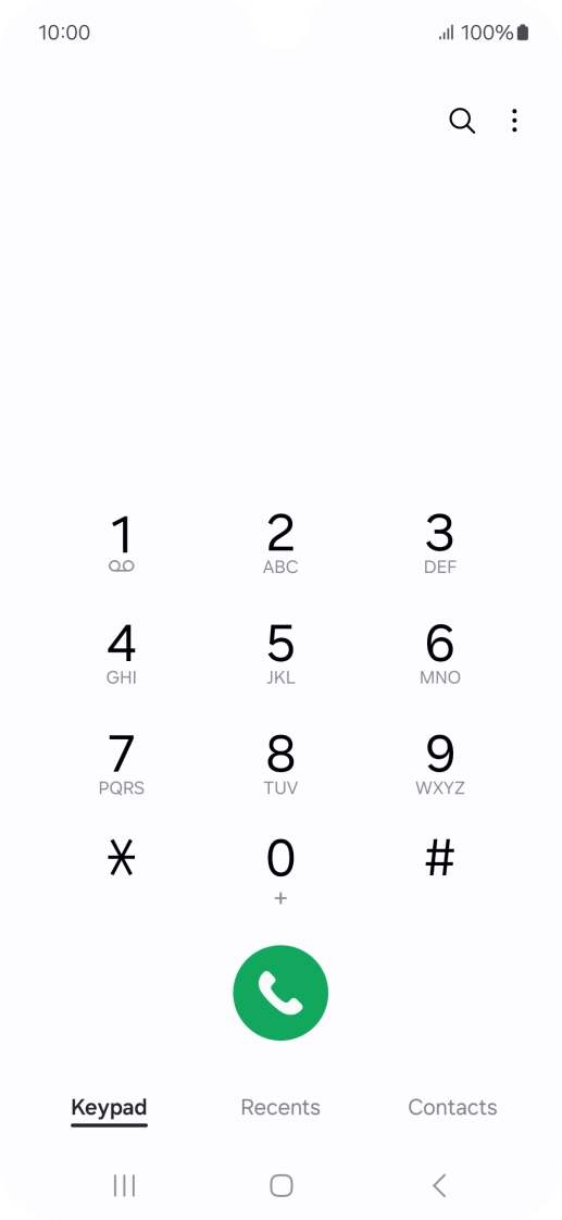 Press the menu icon.