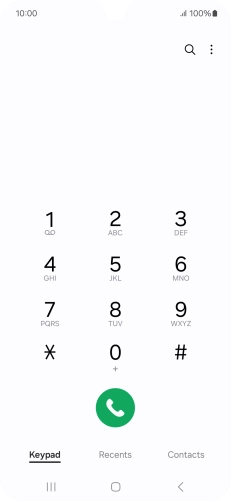 Press the menu icon.