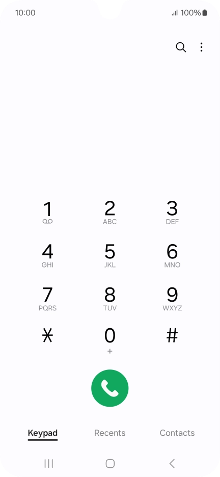Press the menu icon.