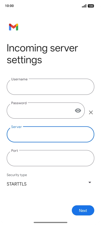 Press the field below 