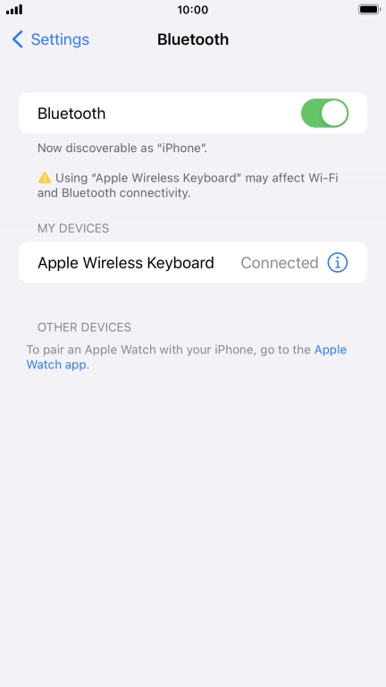Press the Home key to return to the home screen.