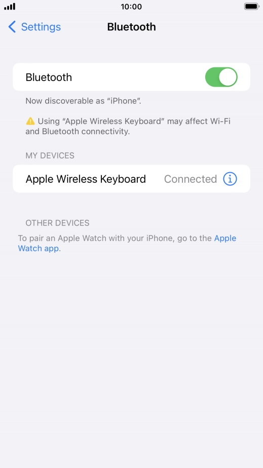 Press the Home key to return to the home screen.