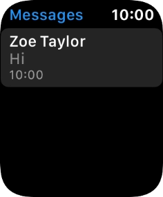 Press the required text message.