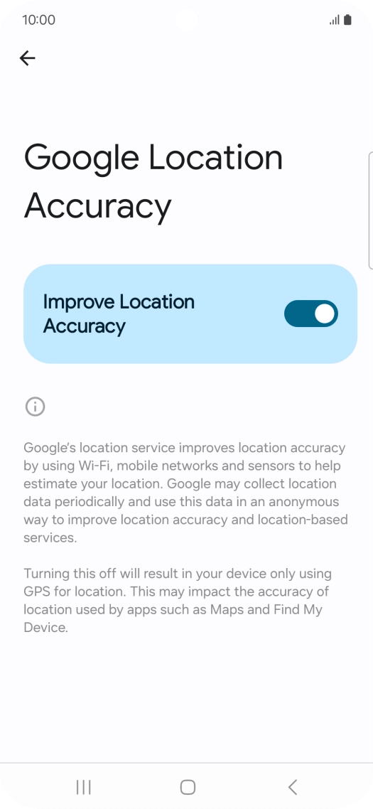 If you press the indicator next to 