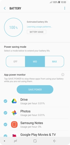 Press the Home key to return to the home screen.