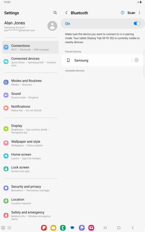 Press the Home key to return to the home screen.