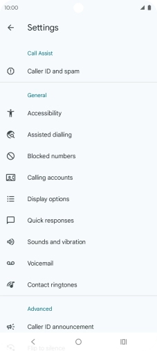 Press Calling accounts.