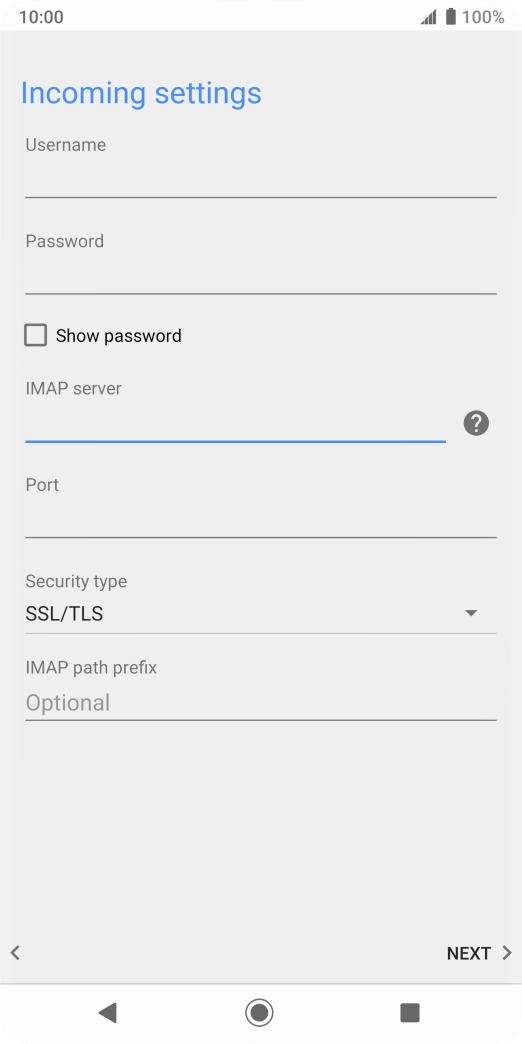 Press the field below 